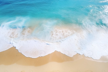 大海沙滩自然风景