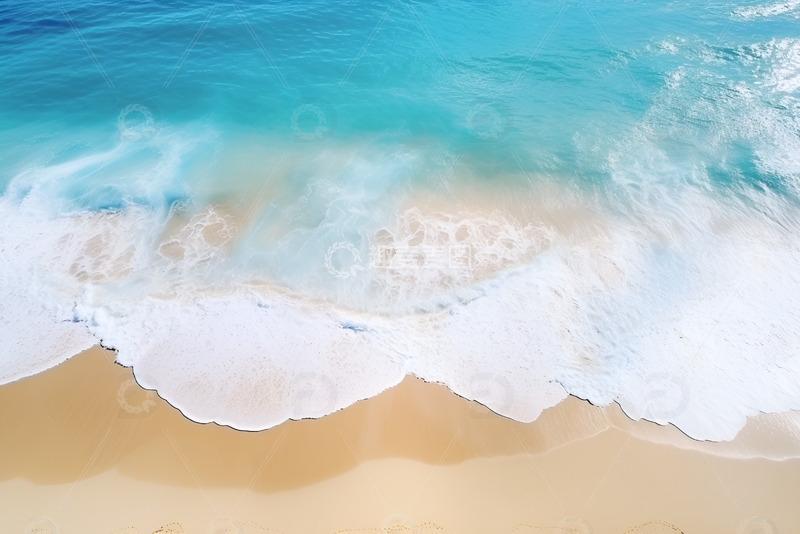 大海沙滩自然风景