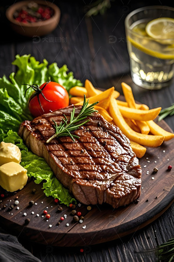 美食广告牛排摄影图1