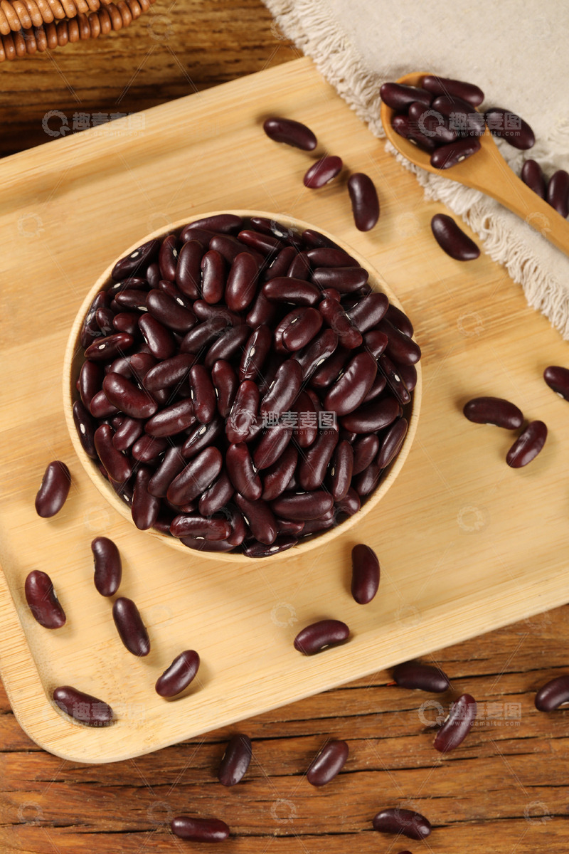 高清大图下载【趣麦麦图】红腰豆干货一盘特写7