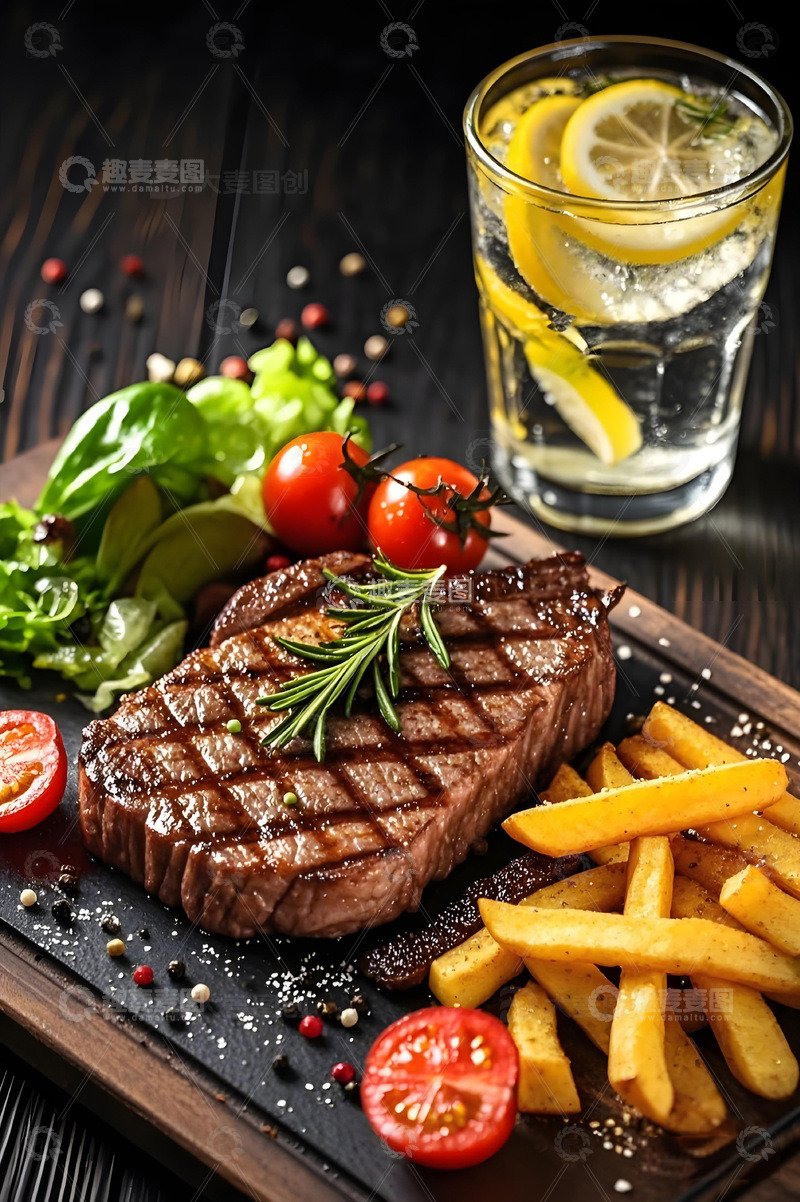 高清大图下载【趣麦麦图】美食广告牛排摄影图