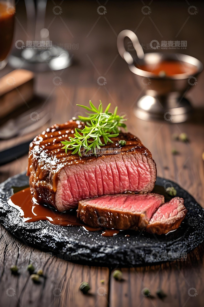 高清大图下载【趣麦麦图】牛排广告美食杂志摄影8