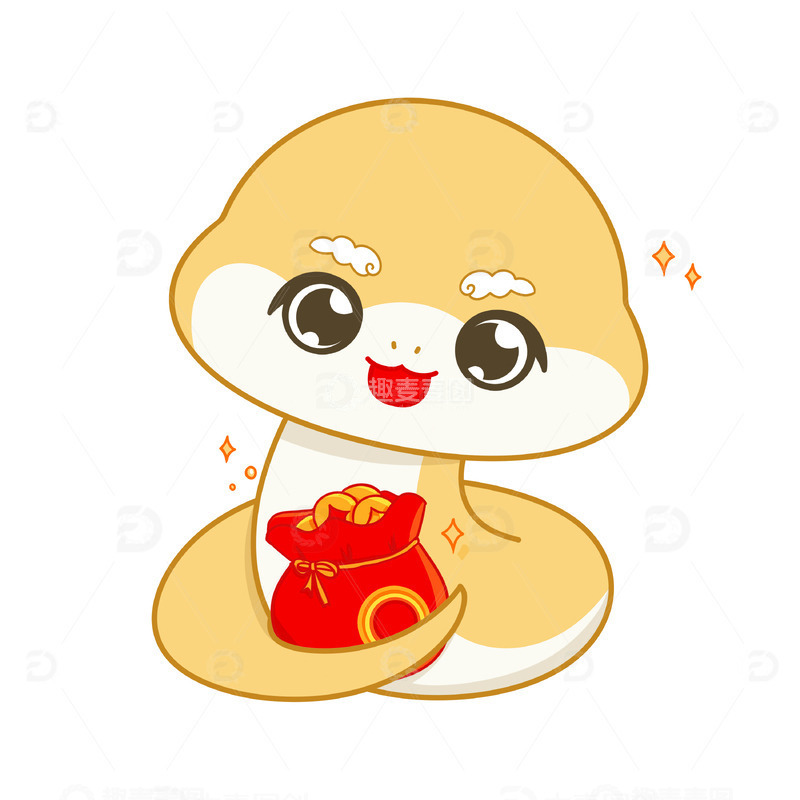 金蛇送福蛇年喜庆生肖IP