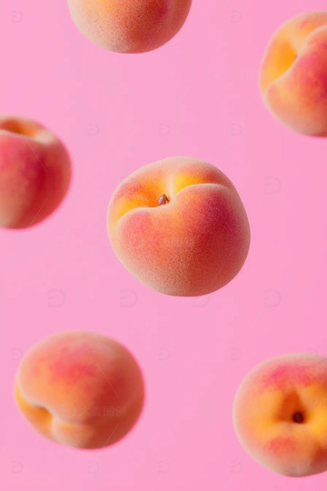 水蜜桃桃子摄影图