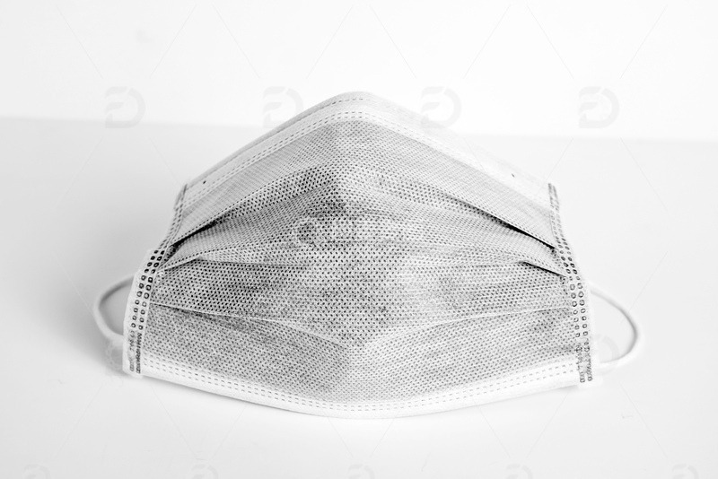 高清大图下载【趣麦麦图】灰白色口罩图片样机1