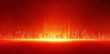 红色年会展会背景图