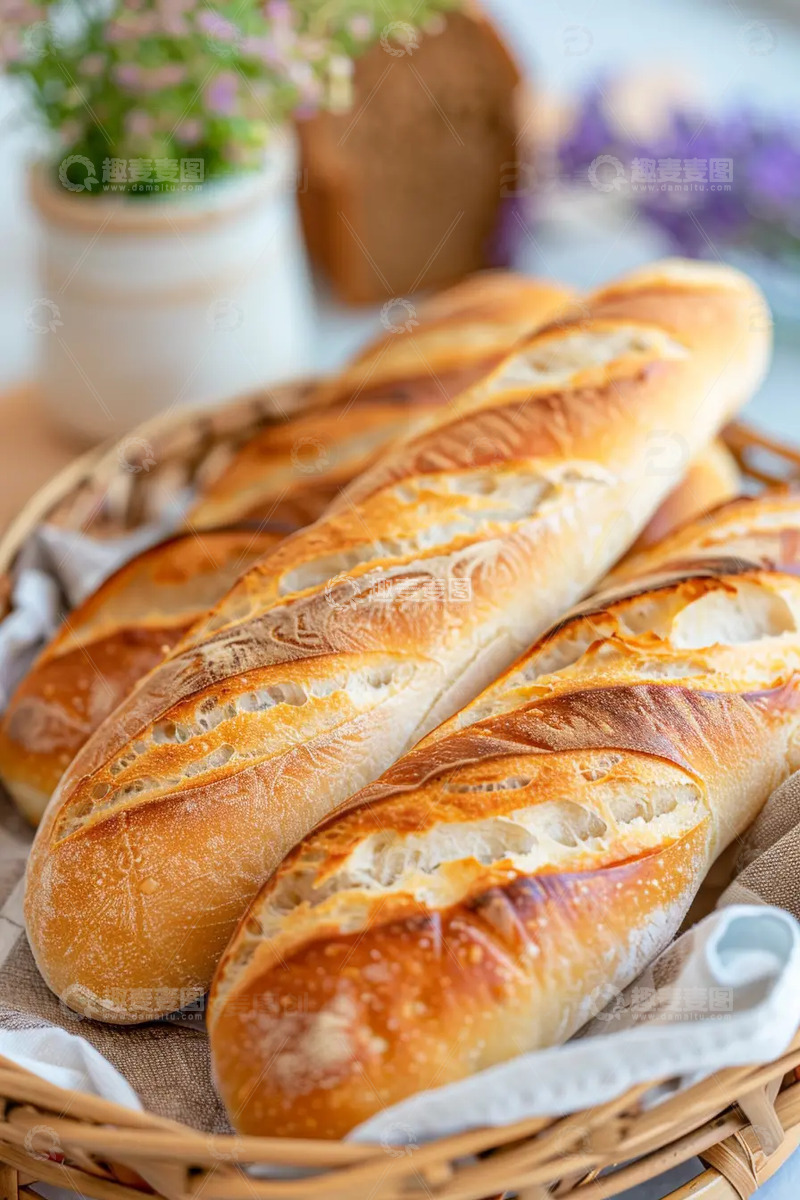 高清大图下载【趣麦麦图】法棍面包新鲜面包