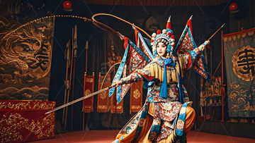 京剧刀马旦角色文化中国风戏剧演出