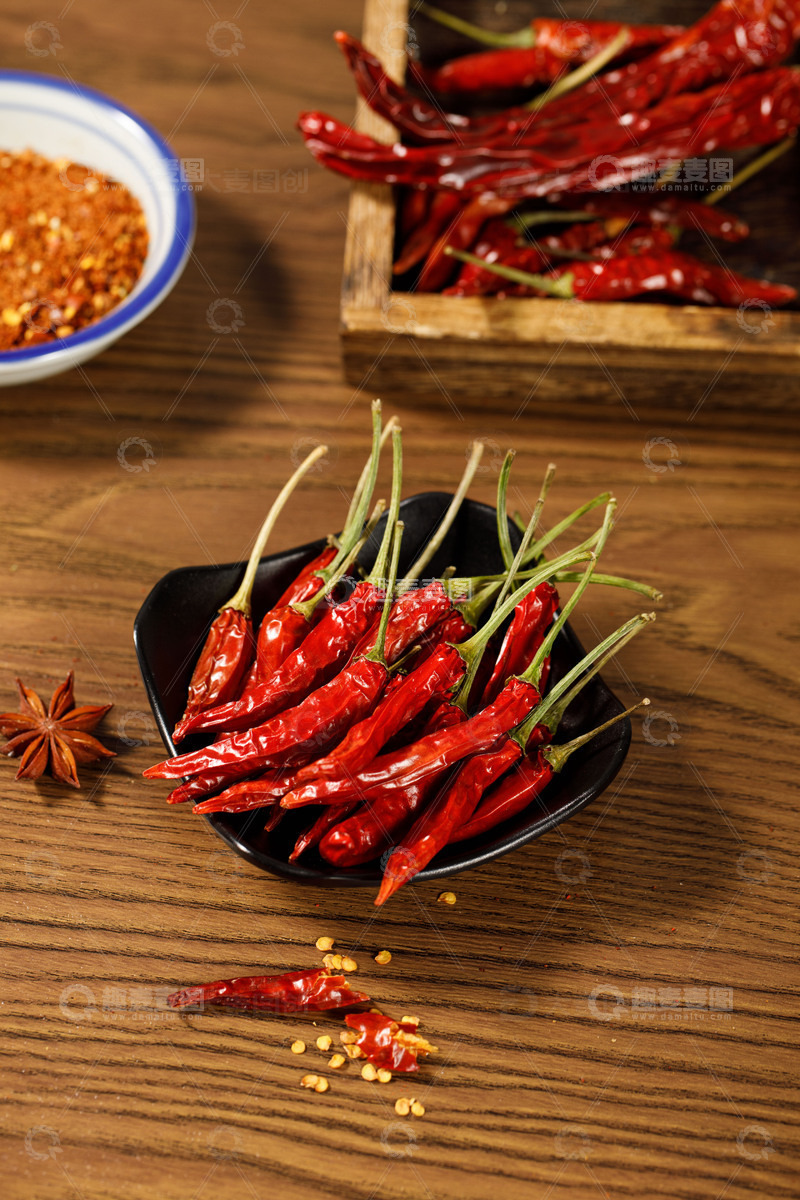 高清大图下载【趣麦麦图】一盘小米辣红辣椒2