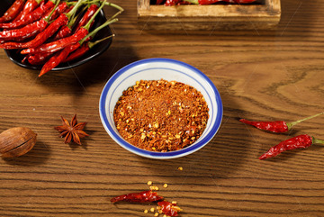 干小米辣椒面辣椒粉一盘1