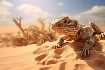 沙漠里的蜥蜴