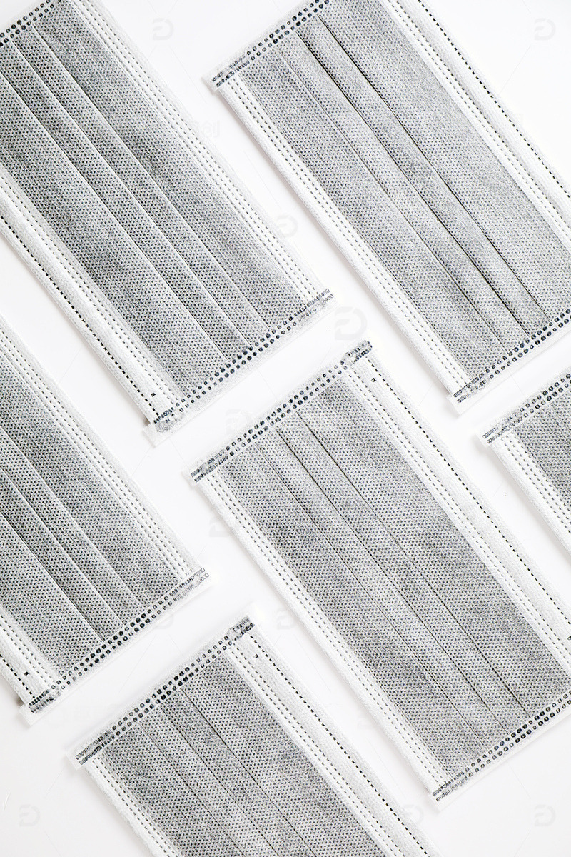 高清大图下载【趣麦麦图】灰白色口罩图片样机4