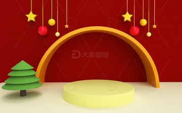 圣诞节立体背景