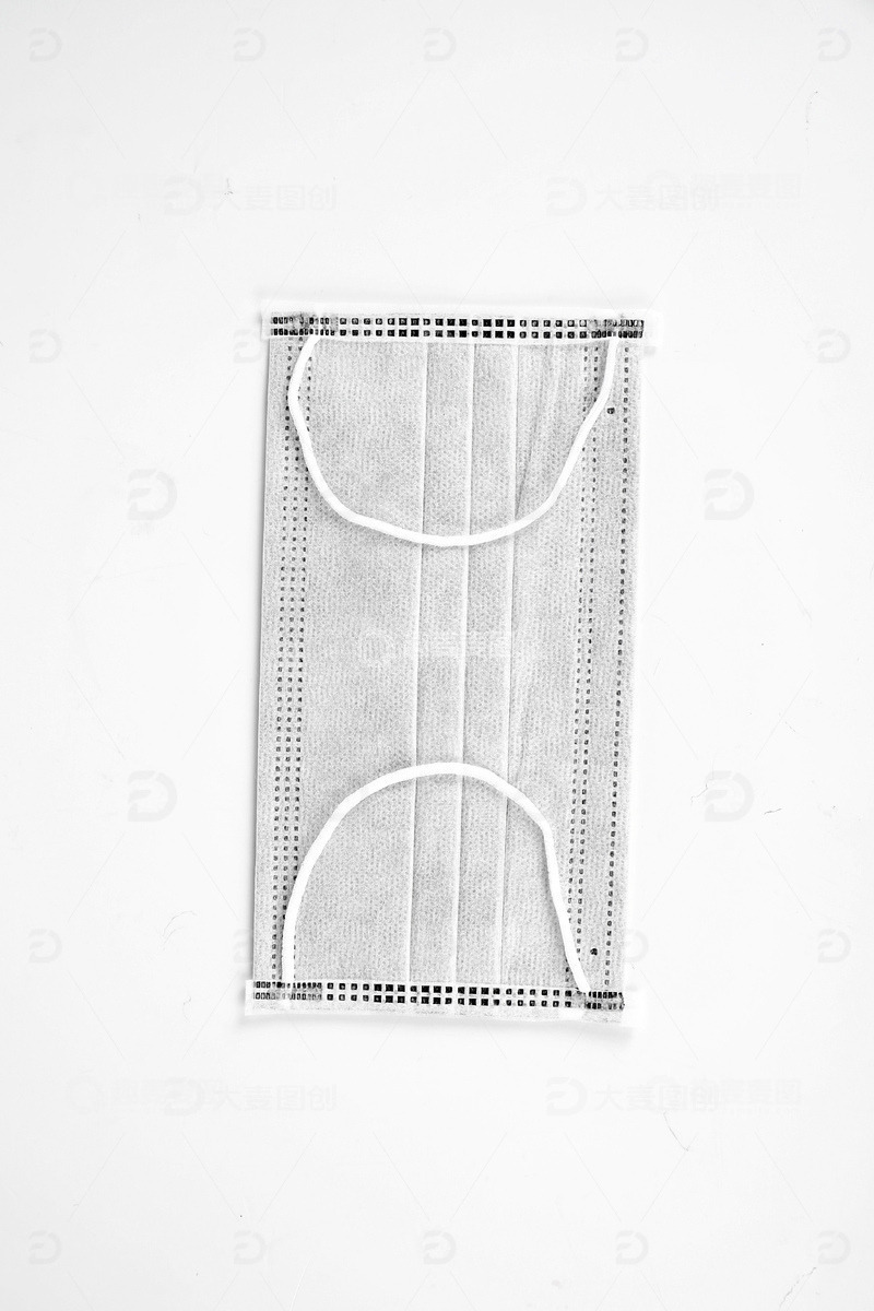 高清大图下载【趣麦麦图】灰白色口罩图片样机3