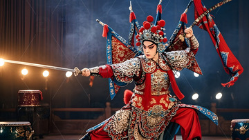 京剧武生角色文化中国风戏剧演出