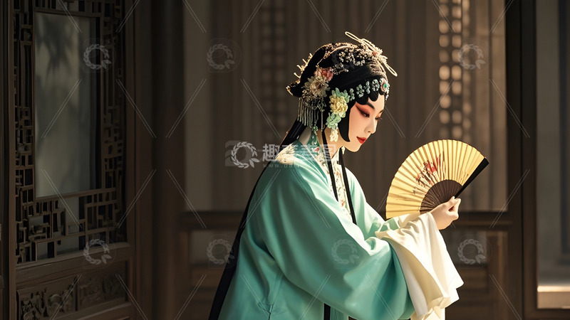 高清大图下载【趣麦麦图】京剧正旦角色文化中国风戏剧演出