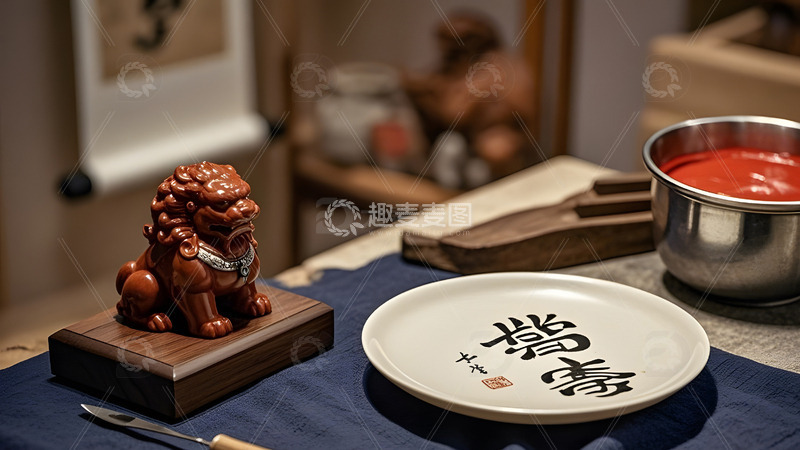 高清大图下载【趣麦麦图】中国风文化传统工艺品展示