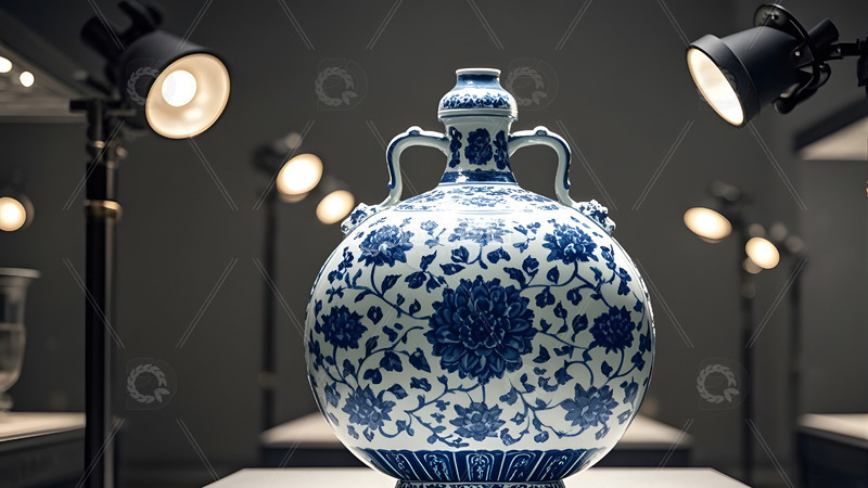 高清大图下载【趣麦麦图】陶瓷瓶中国风传统文化艺术收藏品