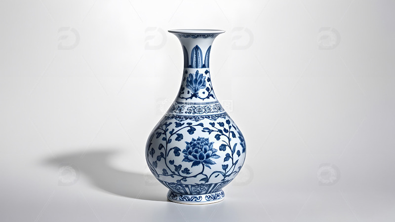 高清大图下载【趣麦麦图】青花瓷花瓶传统中国风文化艺术收藏精品