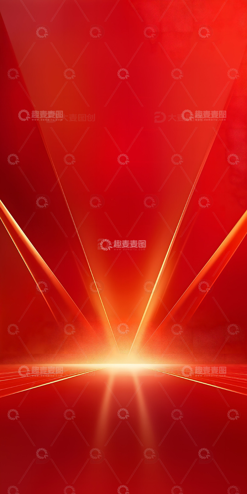 高清大图下载【趣麦麦图】红色年会展会商务背景图