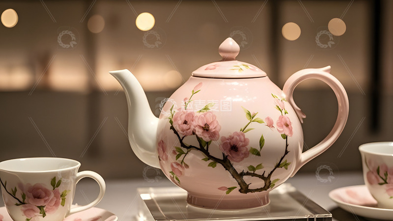 高清大图下载【趣麦麦图】陶瓷茶壶中国风传统文化艺术精品