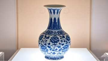 陶瓷花瓶中国风传统文化艺术品展示