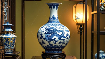 陶瓷花瓶中国风传统文化艺术收藏品2