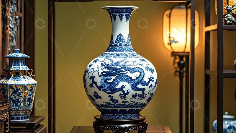 高清大图下载【趣麦麦图】陶瓷花瓶中国风传统文化艺术收藏品2