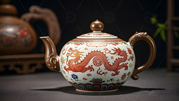 陶瓷茶壶中国风传统文化艺术收藏精品