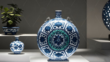 陶瓷瓶中国风传统文化艺术收藏精品