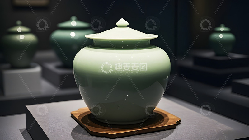 高清大图下载【趣麦麦图】陶瓷罐中国风传统文化艺术收藏精品