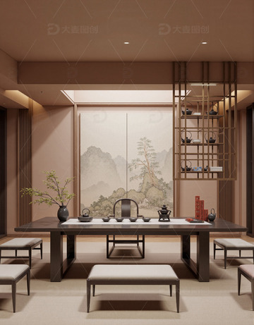 新中式中国风家居效果9