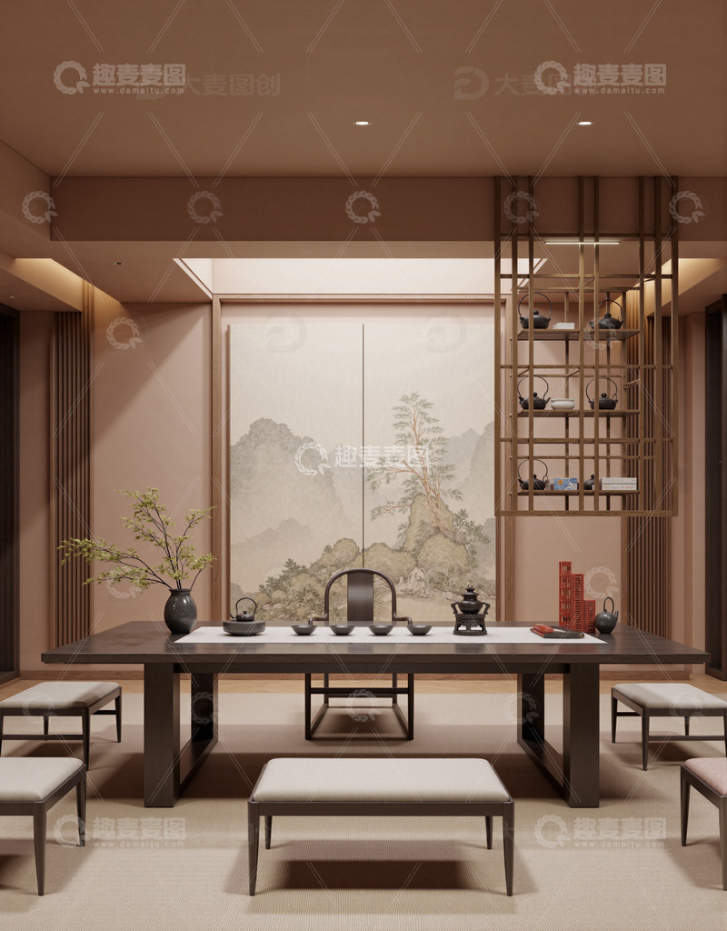 新中式中国风家居效果9