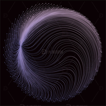 圆形科技感线条