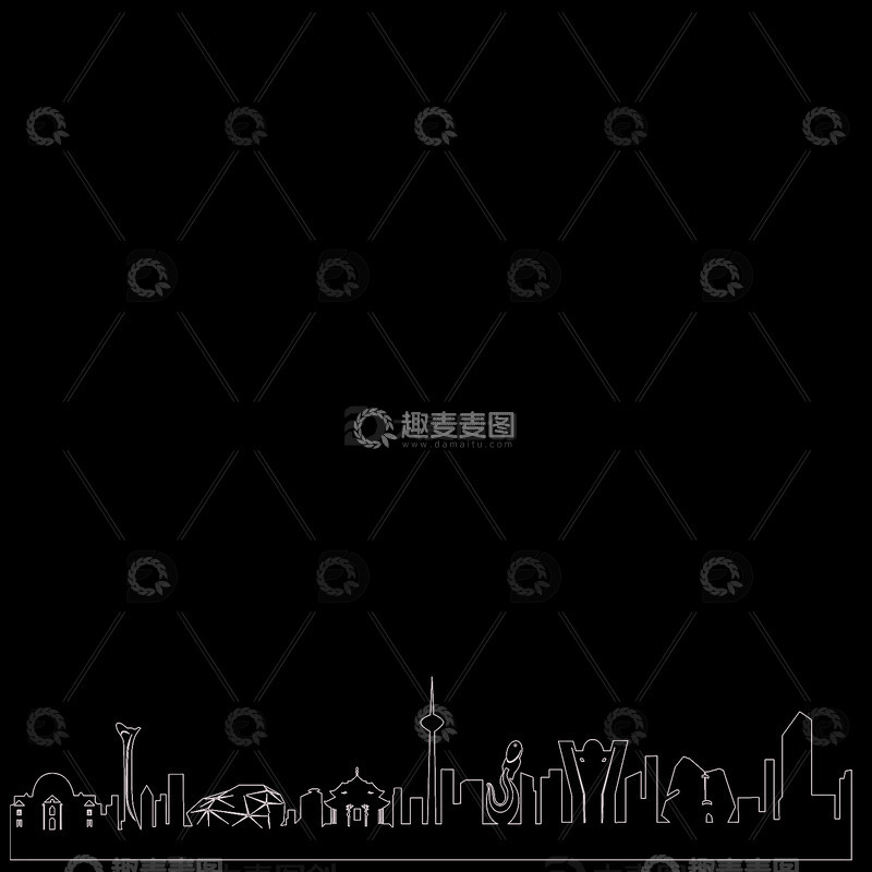 沈阳城市线条建筑