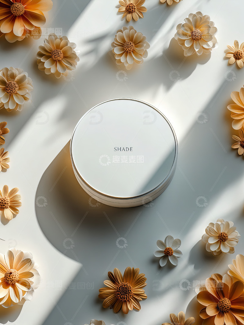 高清大图下载【趣麦麦图】商品展示展台鲜花背景55