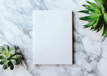 书籍封面设计大理石背景贴图样机
