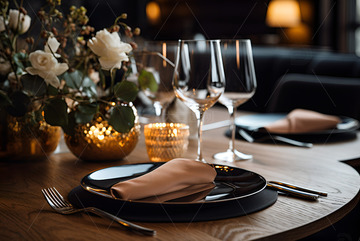 西餐厅桌面摄影
