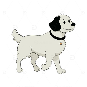 卡通狗狗插画