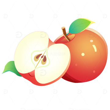 苹果手绘素材