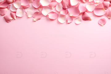 粉色玫瑰花瓣背景