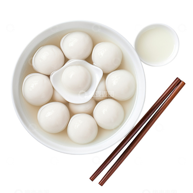 高清大图下载【趣麦麦图】汤圆免抠元素