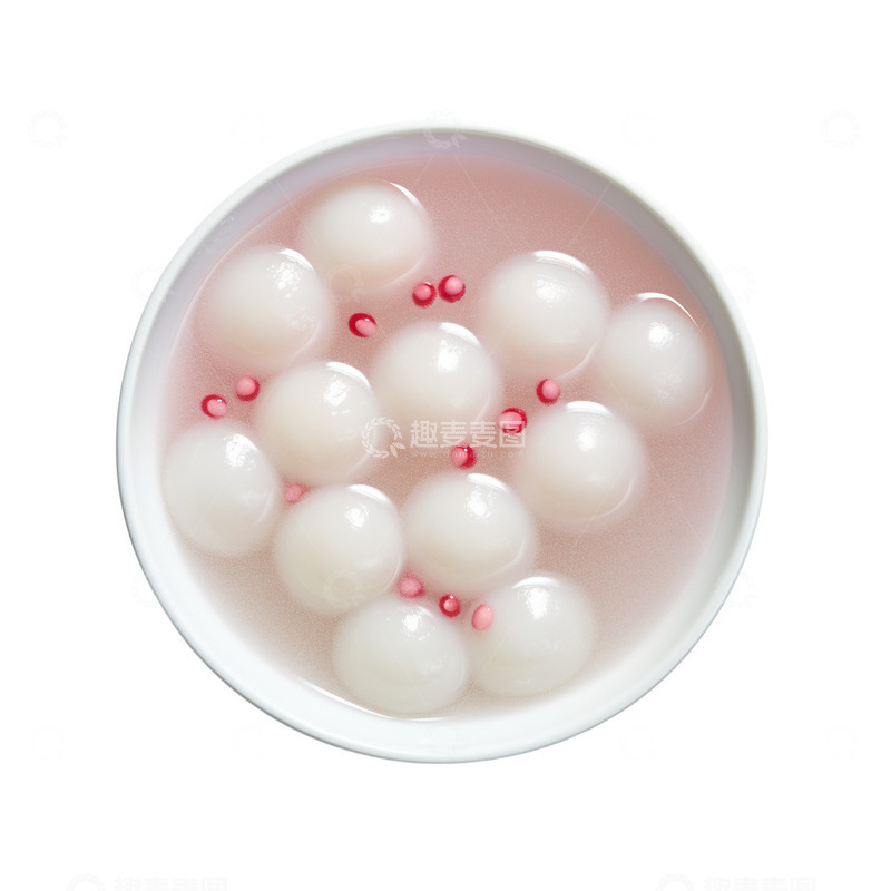 高清大图下载【趣麦麦图】汤圆顶视图视角