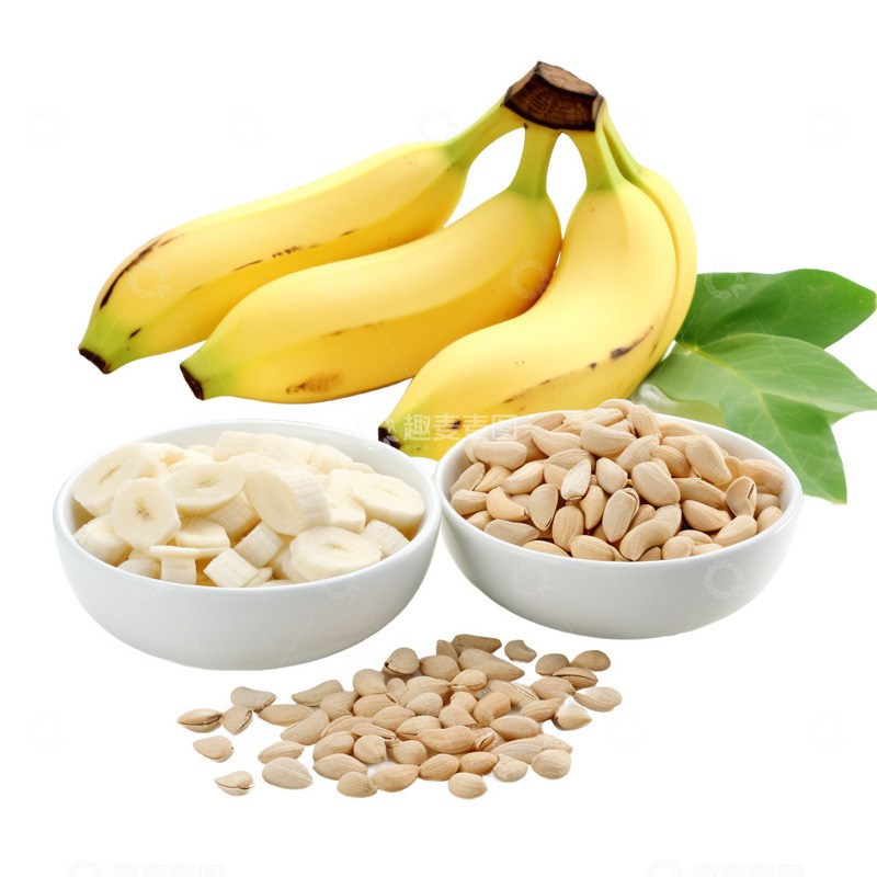 高清大图下载【趣麦麦图】香蕉和坚果和香蕉段