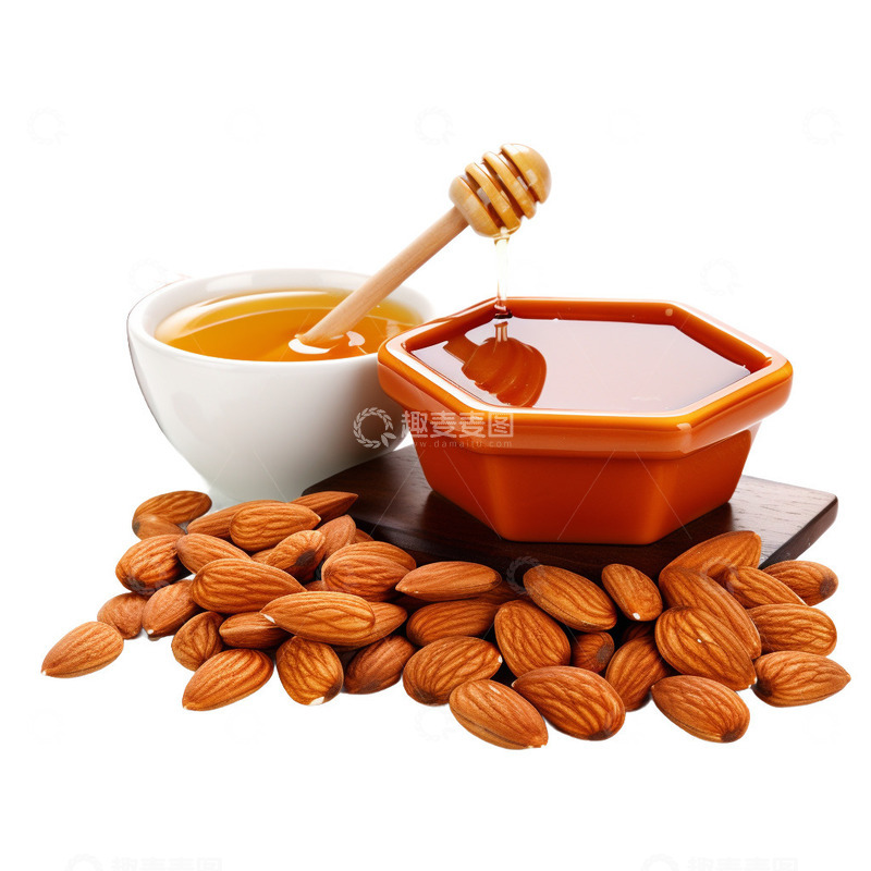 高清大图下载【趣麦麦图】蜂蜜和榛子的组合