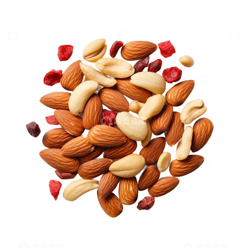 高清大图下载【趣麦麦图】一堆榛子和坚果顶视图