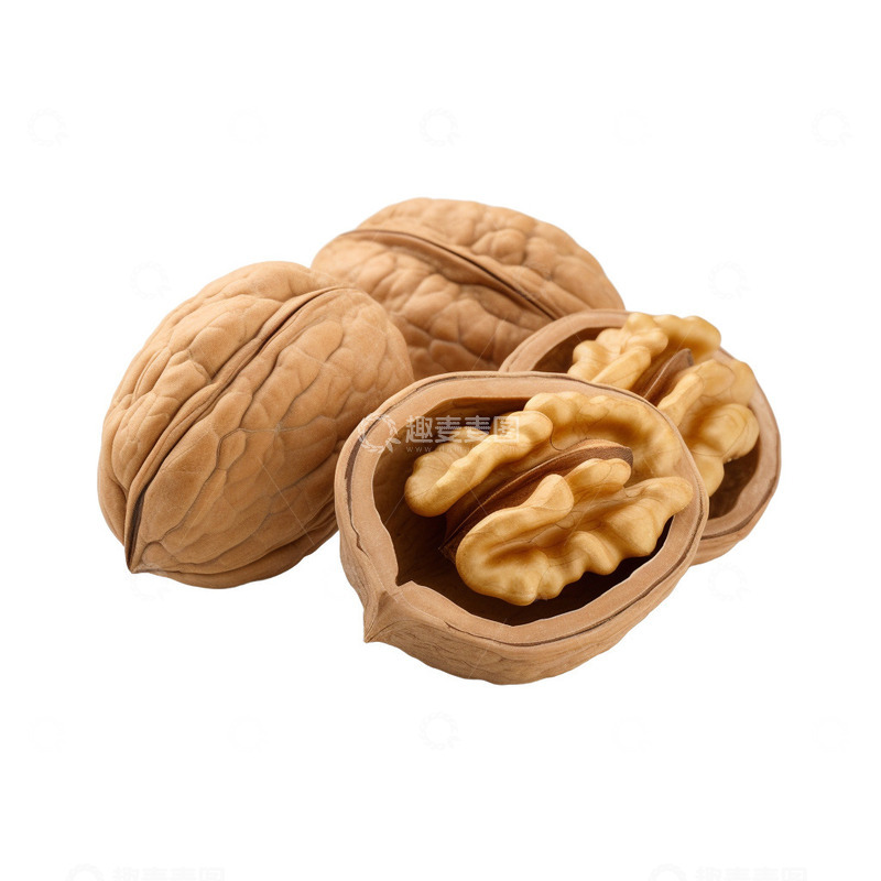 高清大图下载【趣麦麦图】剥开的核桃元素