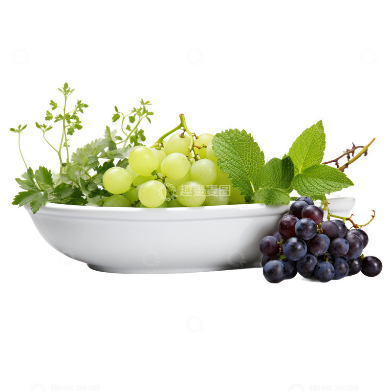 高清大图下载【趣麦麦图】青提和葡萄的拼盘