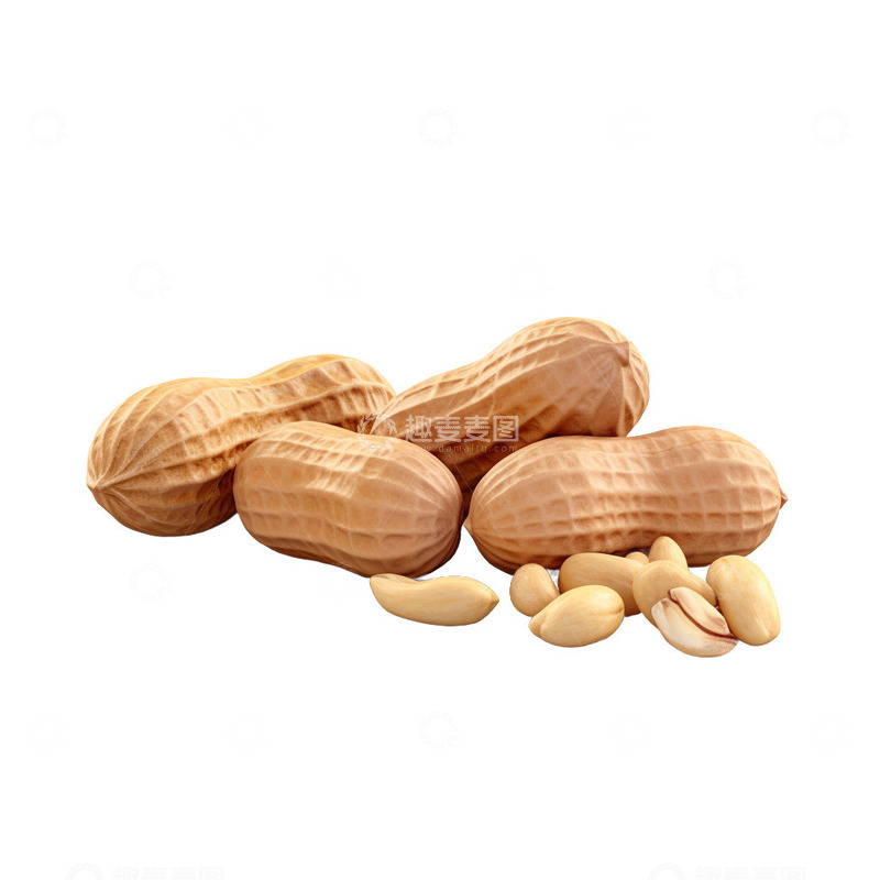 高清大图下载【趣麦麦图】几颗花生的特写图片