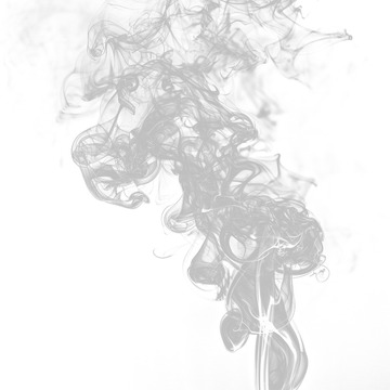 透明的白色的烟雾